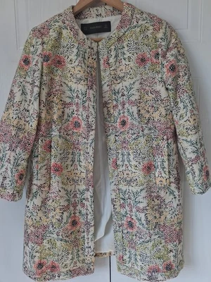 Zara Crochet Style Long Length Open Blazer - Size Small - Image 1 of 4