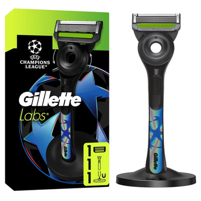 Gillette Labs Peeling Rasierer Magnetständer Champions League Edition