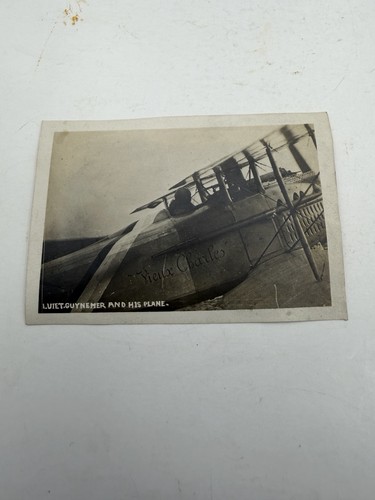 Vintage WW1 Airplane Photo Reprint Pilot & His Plane SHIPS FREE IN USA