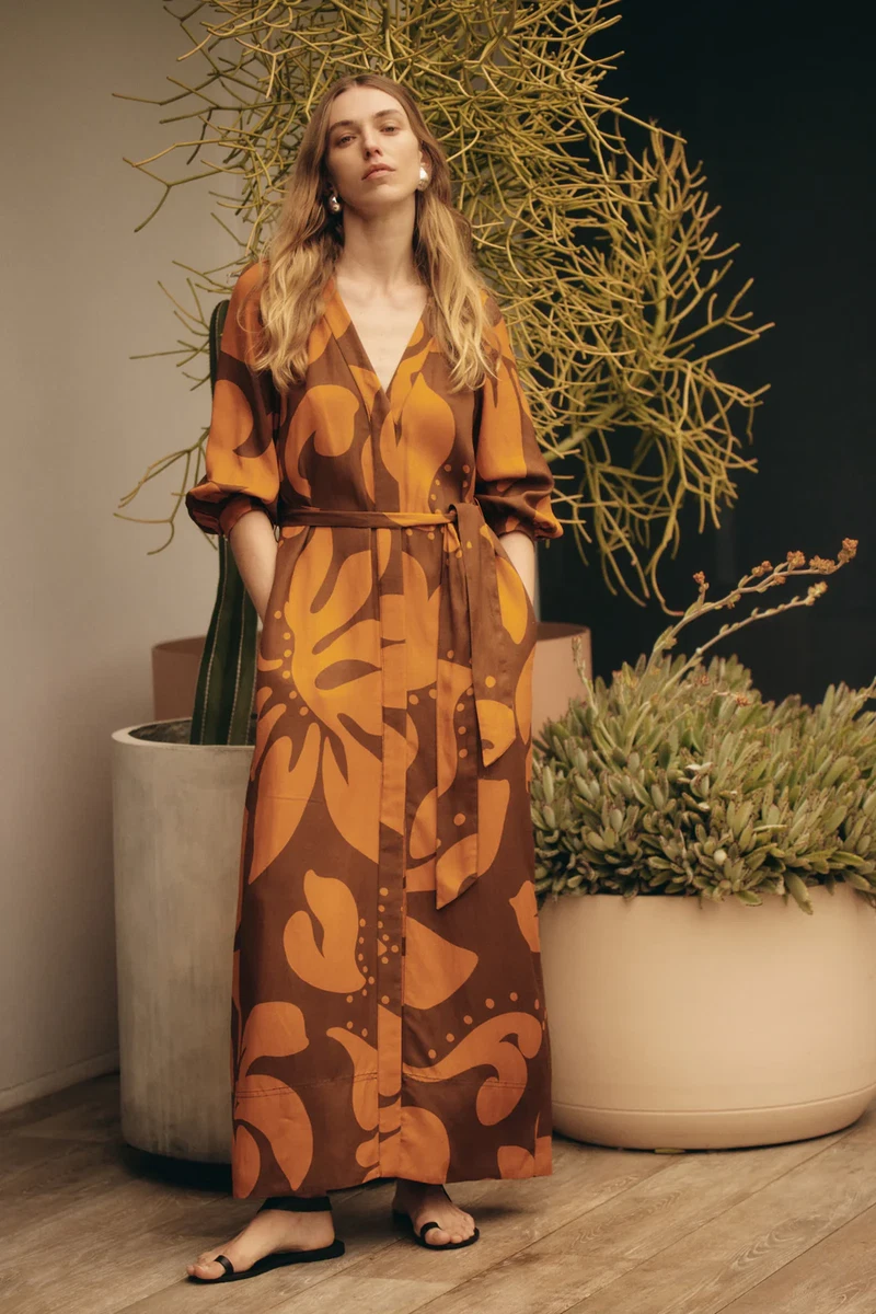 knee length dresses for ladies Still Life Midi Dress – MANNING CARTELL main image 0