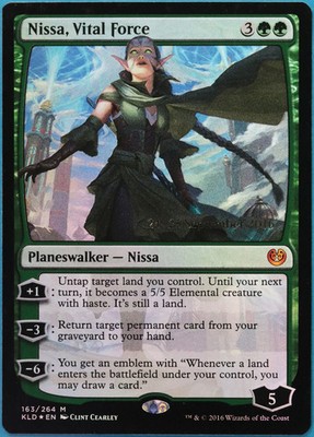 Nissa, Vital Force (Prerelease) FOIL Kaladesh Promos NM CARD (517886) ABUGames