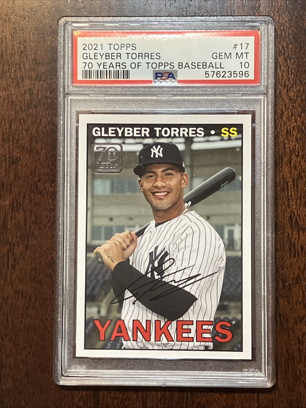 2021 Topps - 70 Years of Topps Baseball Gleyber Torres #70YT-17 PSA 10