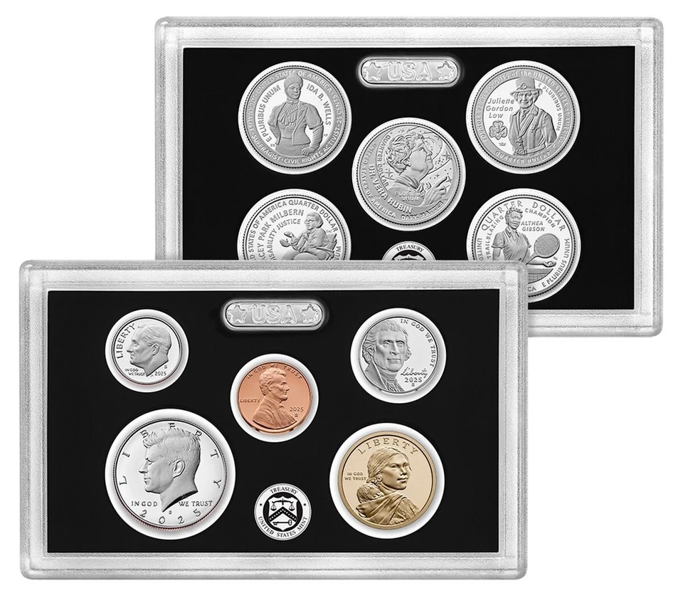 2025 S US Mint Silver Proof Set - 10 Coins w/ Box & COA - 25RH - Image 2 of 3
