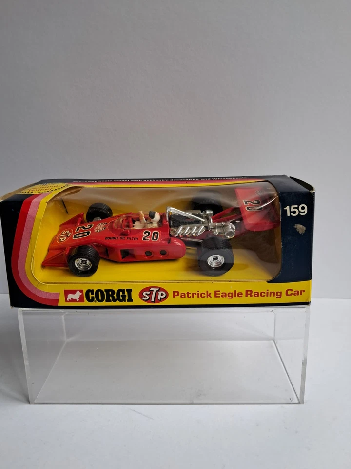 CORGI 159 PATRICK EAGLE INDIANAPOLIS RACING CAR 1973 WINNER BOXED UNDISPLAYED - Image 1 of 4