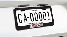 Hondata License Plate Frame Black Metal - Street Racing Jdm Honda 01 Power Tech Hondata License Plate Frame Black Metal - Street Racing Jdm Honda 01 Power Tech