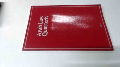 			Arab Law Quarterly, Volume 22, Part 4, 2008., Anonymous, Brill Ac		