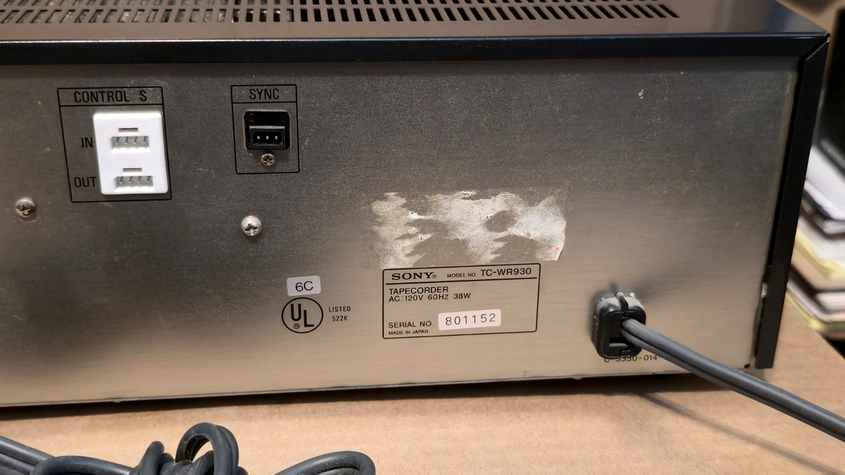 Vintage Sony TC-WR930 Stereo Cassette Tapecorder | eBay