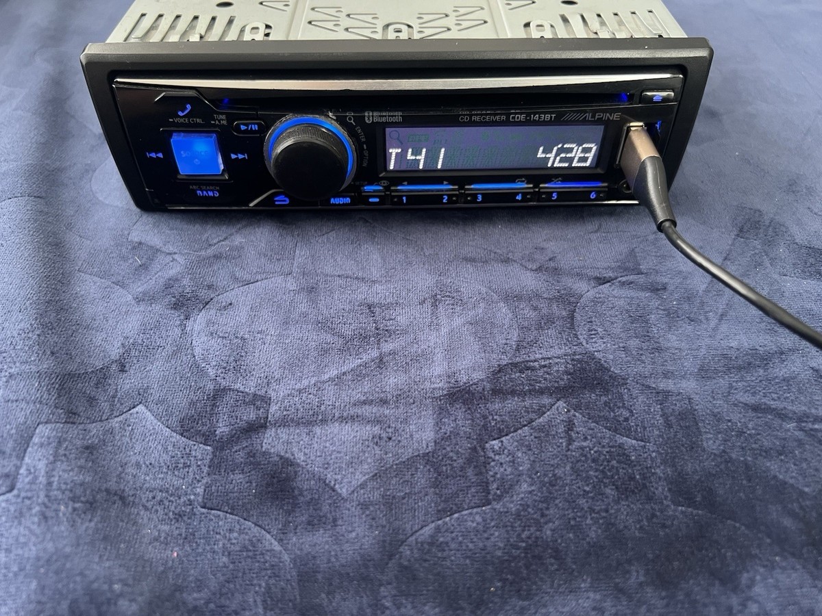 Alpine CDE-143BT Bluetoothヘッドユニット Alpine CDE-143BT Car Bluetooth CD Receiver for sale online