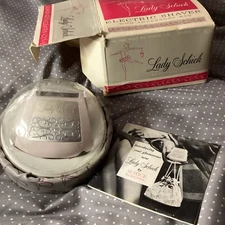 Vintage Lady Schick Electric Shaver In Original Case & Box Blush Pink *Works*