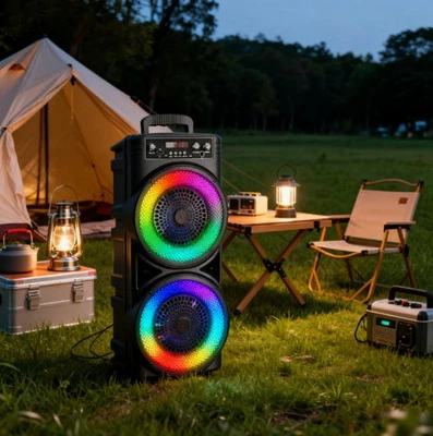 🔥NEW! Portable large Bluetooth Party Speaker Sub Woofer Heavy Bass Sound System - Image 1 of 4