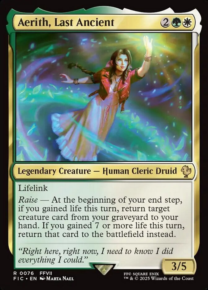 Aerith, Last Ancient 76 - NM - Final Fantasy Commander - MTG | eBay