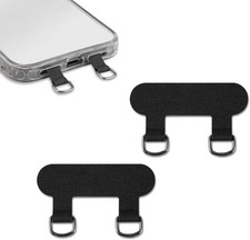 2pcs 2 Way Phone Tether Tab, Phone Strap Patch Double Buckle Phone Lanyard Tab C
