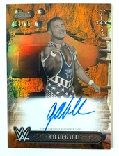 2025 Topps Chrome WWE x CJ Chad Gable Orange Auto /25