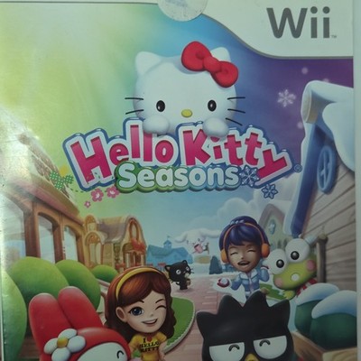 Hello Kitty Seasons Nintendo Wii Simulation Game E-Everyone Used Good Rare 