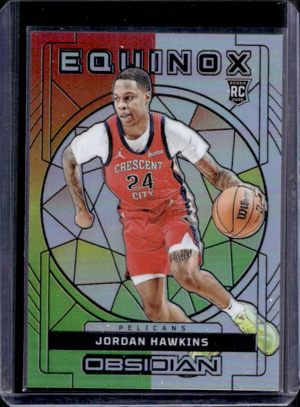 2023-24 Obsidian Jordan Hawkins Equinox RC Electric Etch Reggae Flood #41/60