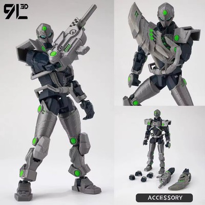9L3D Printed Dummy13 T13 Tech Jacker Action Figure Anime Collectible Model Toy