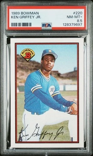 🔥🔥1989 BOWMAN #220 KEN GRIFFEY JR Rookie PSA 8.5 Low Population🔥🔥