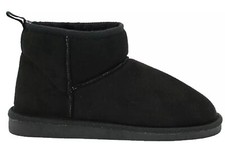 LADIES WOMENS FLAT WARM WINTER FAUX FUR LINED SNUGG ANKLE SHOES BOOTS SIZE 3-8