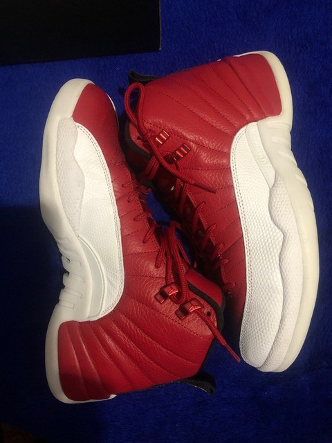 jordan 12 red and white toddler