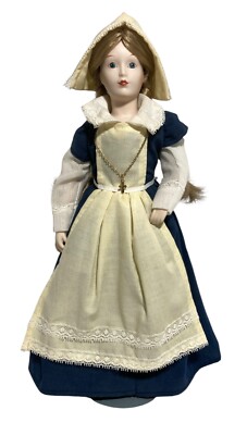 Deborah New York Franklin Heirloom Doll Little Maids 13 Colonies Porcelain 1984