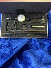 L. S. Starrett No. 711 Last Word Dial Test Indicator Set With Case & Accessories