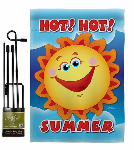 Hot Summer Garden Flag Fun In The Sun Decorative Small Gift Yard House Banner - Picture 7 of 17