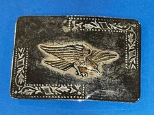 American Bald Eagle Gold and Silver Plated Western Belt Buckle