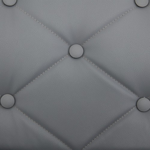 Leather Home Office Chair Armless Swivel Chair Thick Cushion Height Adjustable - Picture 32 of 34