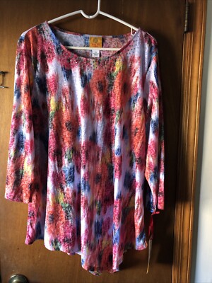Ruby Rd Woman 1X Women s Blouse Top NWT