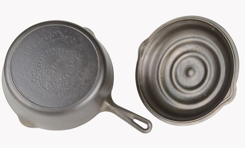 Vintage Crescent No 8 Deep Cast Iron Chicken Fryer Skillet Restored Cond - Picture 2 of 6