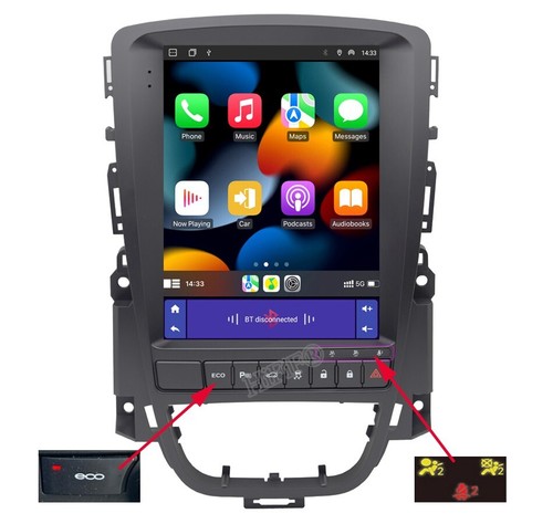 For Opel Vauxhall Astra J 9.7" Touch Android 14 Car Stereo GPS Navi CarPlay AUTO - Picture 7 of 20