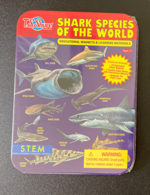 T.S. Shure Shark Species Of the World Educational Magnets Learning Materials New