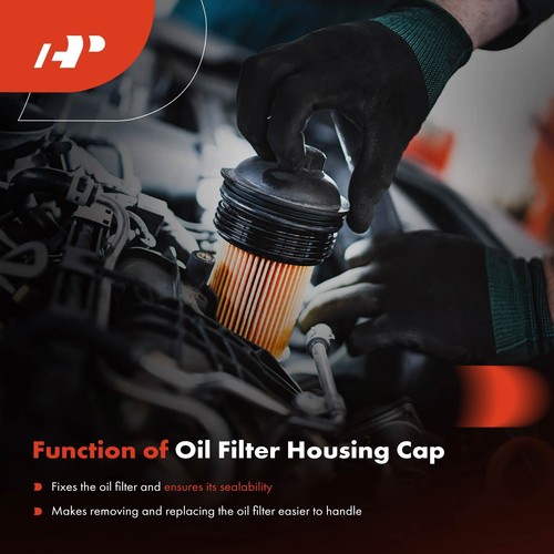 New Engine Oil Filter Housing Cap for Hyundai Santa Fe 07-09 Kia Sedona 06-09 - Picture 5 of 9