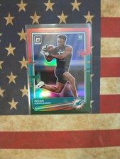 2020 Donruss Noah Igbinoghene Red & Green Prizm Optic HOLO Rookie Card P-261 RC. rookie card picture