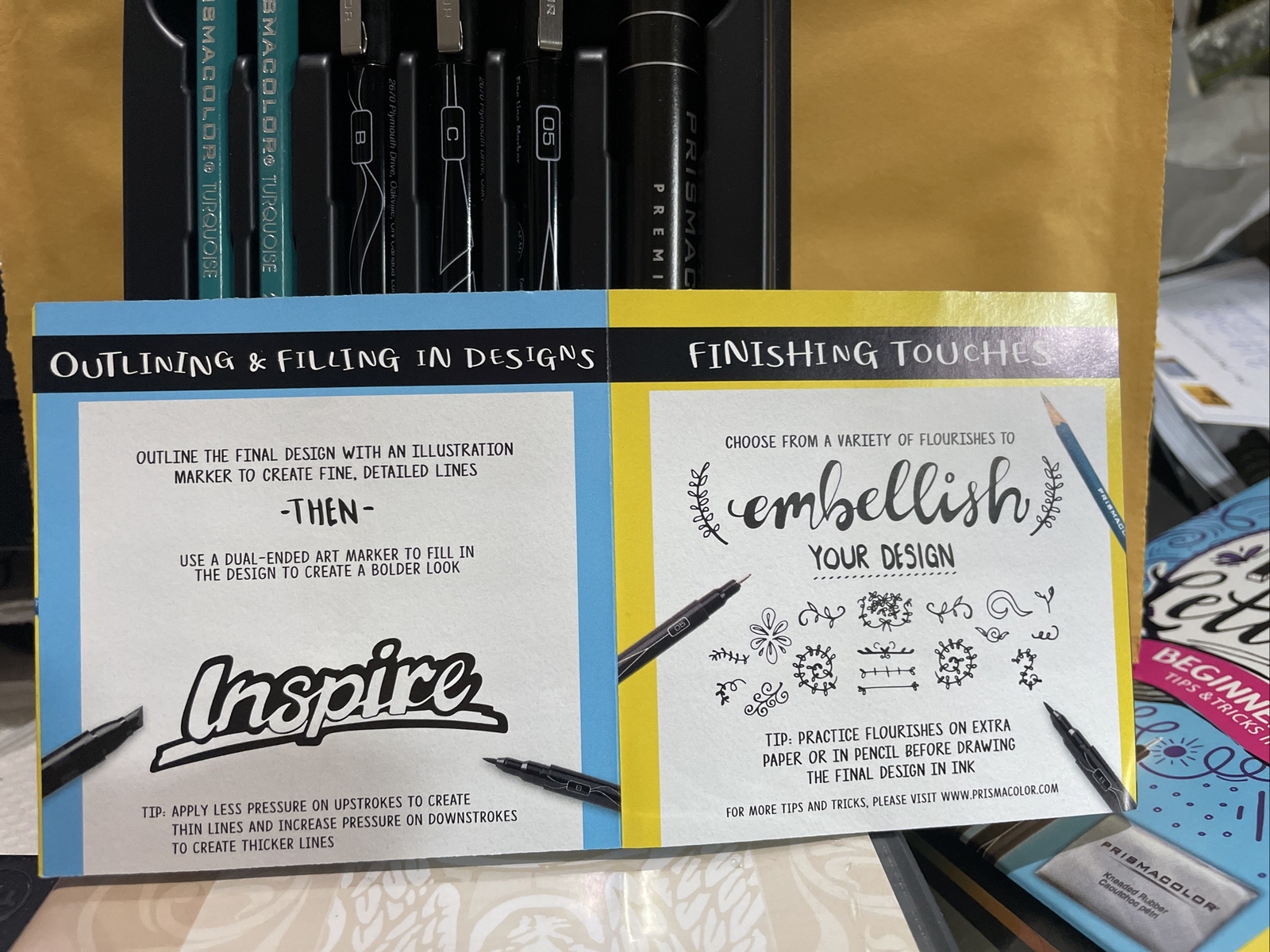 Prismacolor Premier Hand Lettering Beginner Set, 8 Count NEW