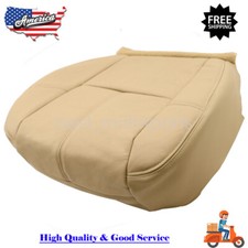 Front Driver Bottom Leather Seat Cover For 07-14 Chevy Silverado 1500 2500hd Tan