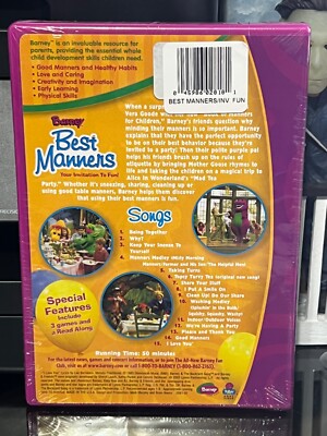 Barney Best Manners - Your Invitation To Fun (DVD) Sharing