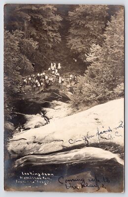 South Londonderry-Jamaica~Can You Find Me Below Hamilton Falls From Frog? RPPC