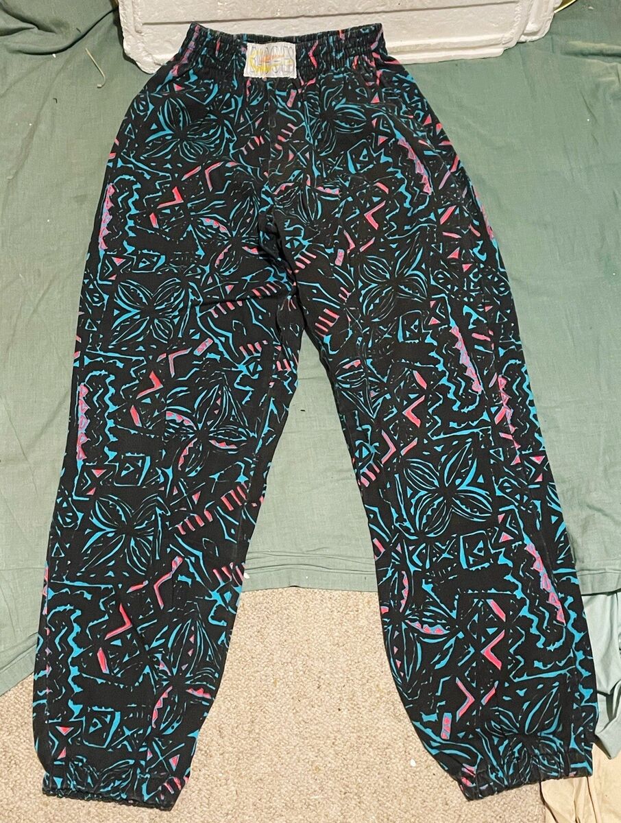 VINTAGE 90s MC HAMMER Pants Mens Happy Pants Baggy Surf VINTAGE 90s MC HAMMER Pants Mens Happy Pants Baggy Surf
