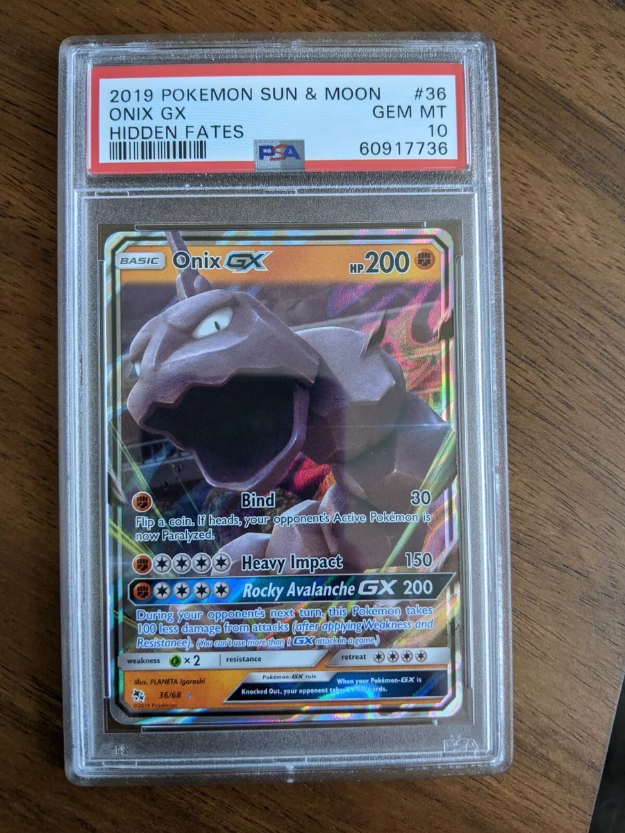 Pokemon Hidden Fates Onix GX #36 