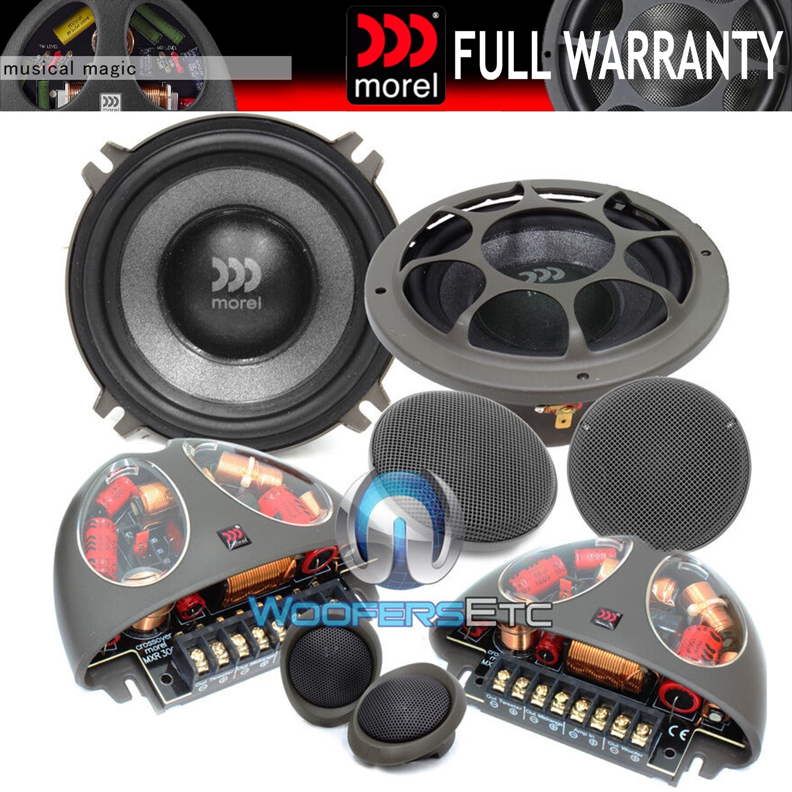 Jikoiuty Crossover De Haut-parleur 400 W, Filtre D'ajustement Audio à 2 Voies, Séparateur De Fréquence Pour 2-16 Ohms