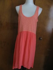 Anthropologie Women's Pink Cotton Rayon Sleeveless Dress Size Medium