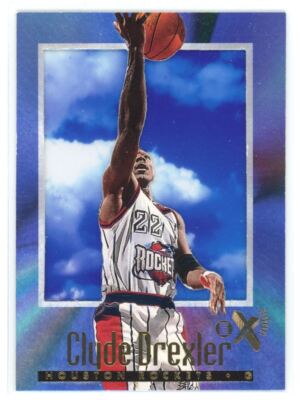 1996-97 E-X2000 Clyde Drexler Houston Rockets #24