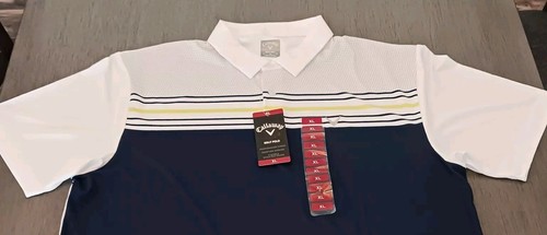 Camicia Uomo Callaway Golf Polo Opti-Dri Uomo Tg XL Riga Blu - Foto 5 di 5
