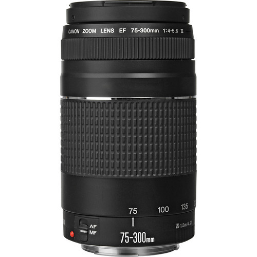 CANON EF 75-300mm LENS + CASE + REMOTE+TRIPOD FOR CANON EOS REBEL 7D 6D T5 T3 T4 - Picture 2 of 9