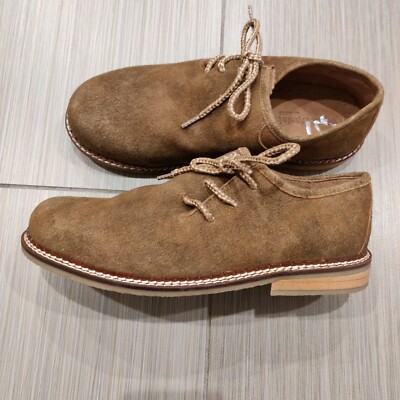 Stockerpoint Classics Tailor Oxford Suede Leather Shoes Men's Size 40 Brown