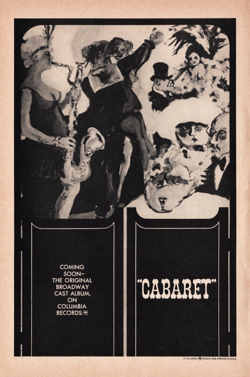 Kander and Ebb "CABARET" Joel Grey / Lotte Lenya 1966 Boston Tryout Playbill