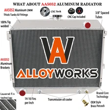 4 Row Aluminum Radiator For 1968-74 70 Dodge Charger Coronet Challenger 5.2L V8
