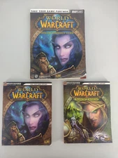 3 BOOK LOT WORLD OF WARCRAFT Strategy Guide, Battle Chest, Burning Crusade Brady