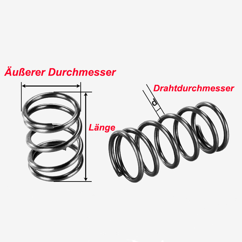 GIRAFEDA 10 Stück Spannfeder Sonnensegel Hochfest Zugfeder Set Groß